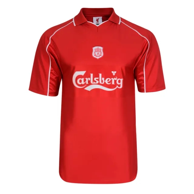 Score Draw Liverpool Mens SS Home Shirt 2000/01