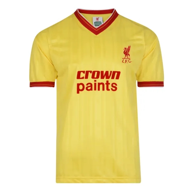 Score Draw Liverpool FC 1986 Away Retro Football Shirt