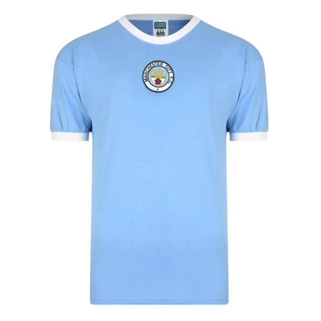 Score Draw Manchester City 1972 No8 Retro Football Shirt