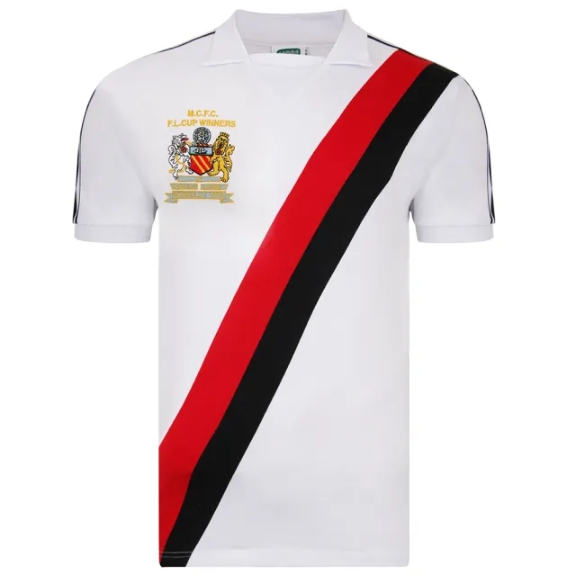 Score Draw Manchester City 1976 League Cup Winners Away Shirt