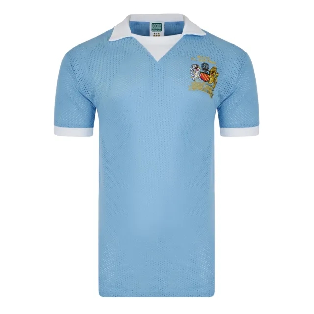 Score Draw Manchester City 1976 League Cup Final Airtex Shirt