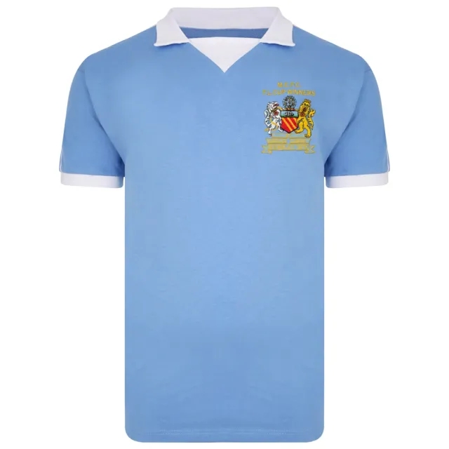 Score Draw Manchester City 1976 League Cup Winners Shirt