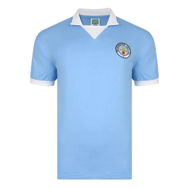 Score Draw Manchester City 1976 Retro Football Shirt