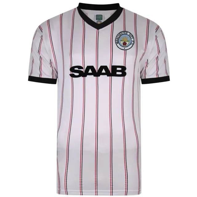 Score Draw Manchester City 1982 Away Retro Football Shirt