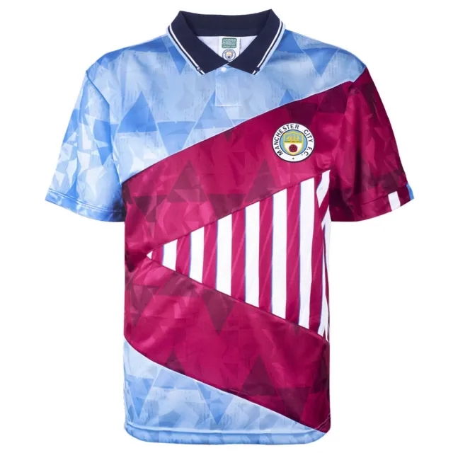 Score Draw Manchester City 1990 Mash Up Retro Shirt