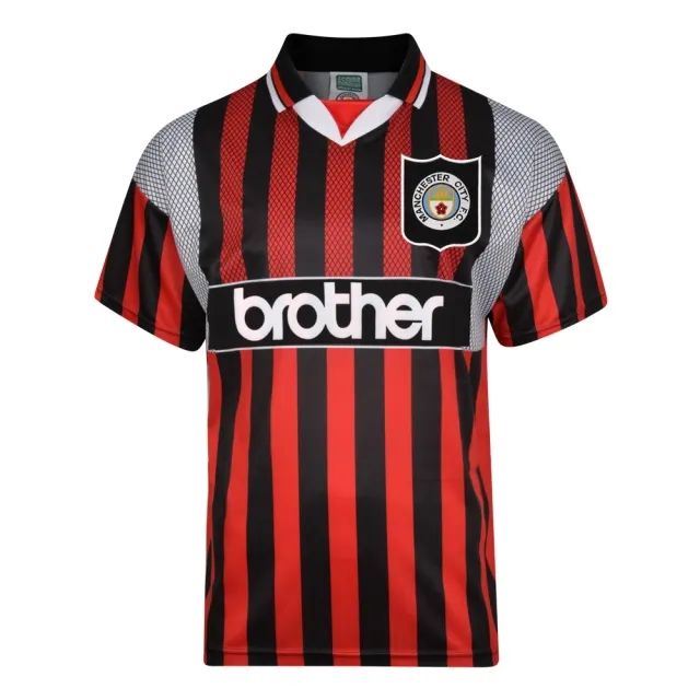 Score Draw Manchester City Mens SS Away Shirt 1994/95