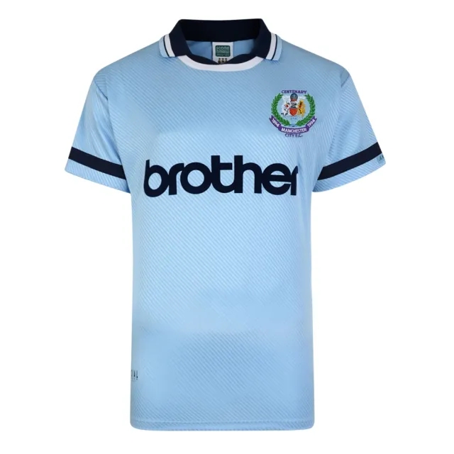 Score Draw Manchester City 1994 Centenary Retro Shirt