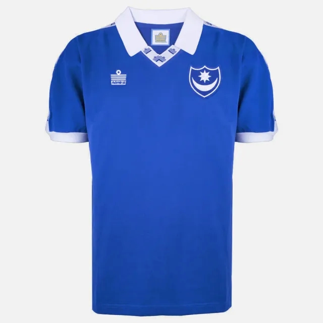 Score Draw Portsmouth 1978 Admiral Retro Football Shirt