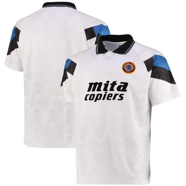 Score Draw Aston Villa Mens SS Away Shirt 1990/91