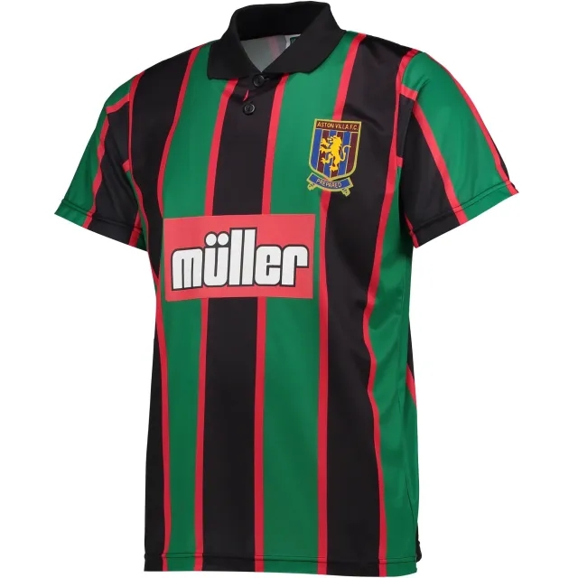 Score Draw Retro Aston Villa 1994 Away Shirt