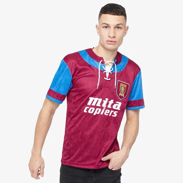 Score Draw Aston Villa 1992 Umbro Home Shirt