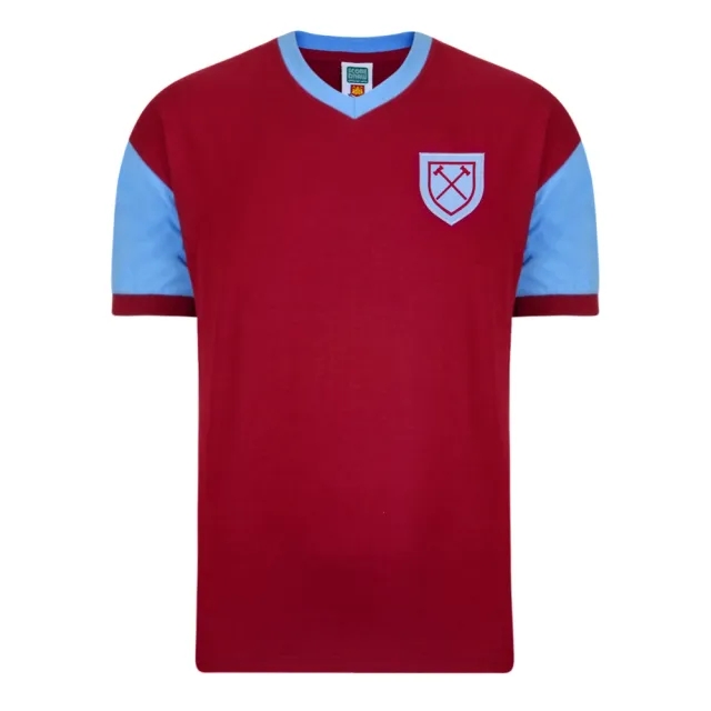 Score Draw West Ham United 1958 No6 Retro Football Shirt