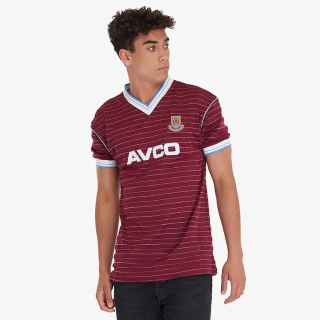 Score Draw West Ham United Mens SS Home Shirt 1986/87
