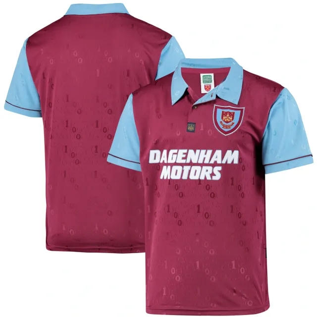 Score Draw West Ham United Mens SS Home Shirt 1995/96