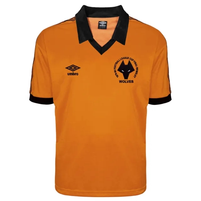 Score Draw Wolverhampton Wanderers Mens SS Home League Cup Final Shirt 1980/81