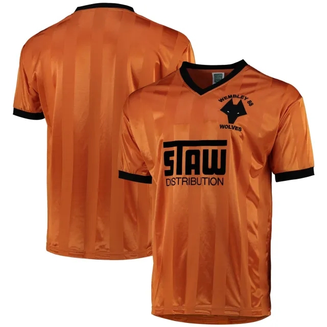 Score Draw Wolverhampton Wanderers Mens SS Home Shirt 1988/89