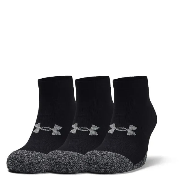 Under Armour 3 Pack UA Performance Tech Low Cut Sock - Black - Size L - Black