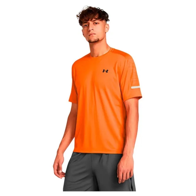 Under Armour UA Tech Short Sleeve T-Shirt - Yellow - Size L - Orange