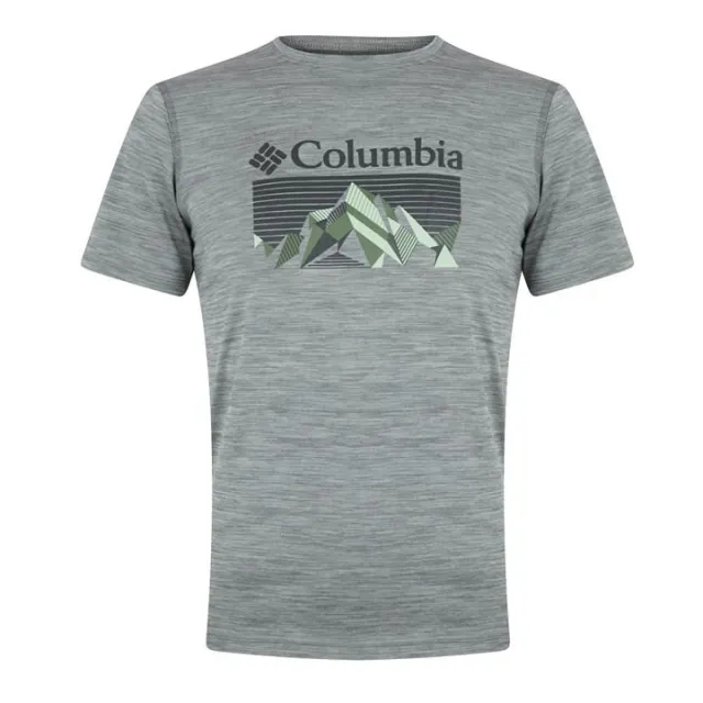 Columbia Zero Rules Technical Short Sleeve T-Shirt - Grey - Size S - Grey