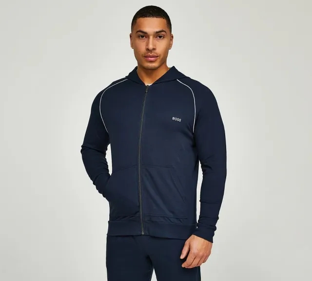 BOSS Mix and Match Hoodie - Blue - Size XL - Navy