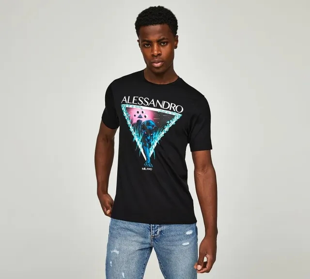 Alessandro Zavetti Stalk T-Shirt - Black - Size L - Black