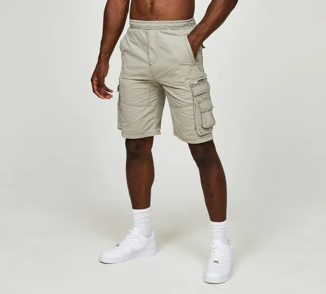 Authorized Atelier Relaxed Fit Cargo Short - Grey - Size XL - Grey