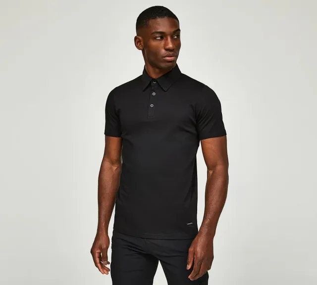 Belier Short Sleeve Mercerised Premium Polo Shirt - Black - Size M - Black