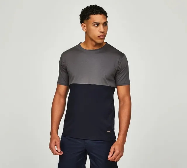 Belier Cut and Sew T-Shirt - Grey - Size 2XL - Grey