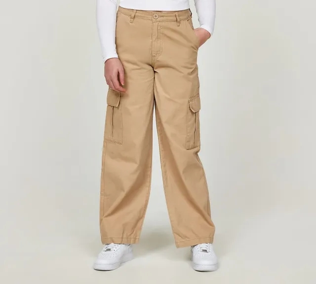 Condemned Nation Girls Kai Cargo Pant - Beige - Size S/G - Beige