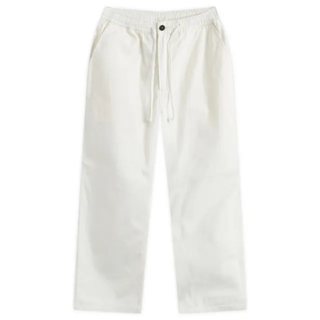 Universal Works Men's Twill Hi Water Trouser Ecru