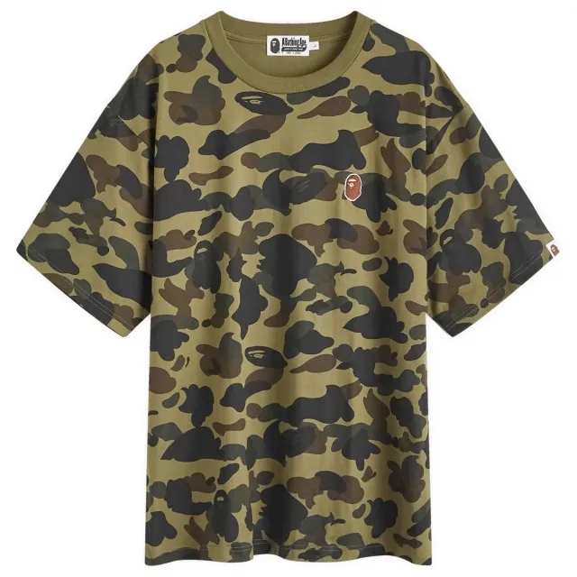 A Bathing Ape Men's 1st Camo One Point T-Shirt Green