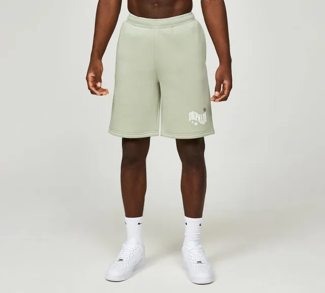 Dripmade Liquid Fleece Short - Green - Size 2XL - Green
