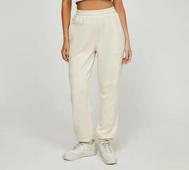 Dripmade Womens Emnity Jogger - Beige - Size M - Cream
