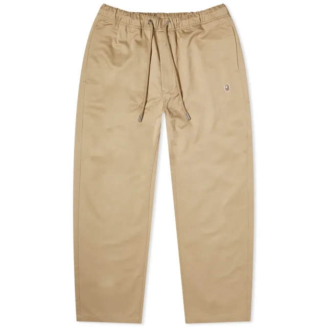 A Bathing Ape Men's One Point Easy Chino Pants Beige