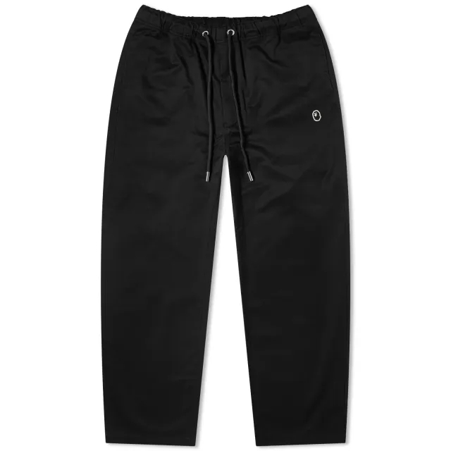 A Bathing Ape Men's One Point Easy Chino Pants Black