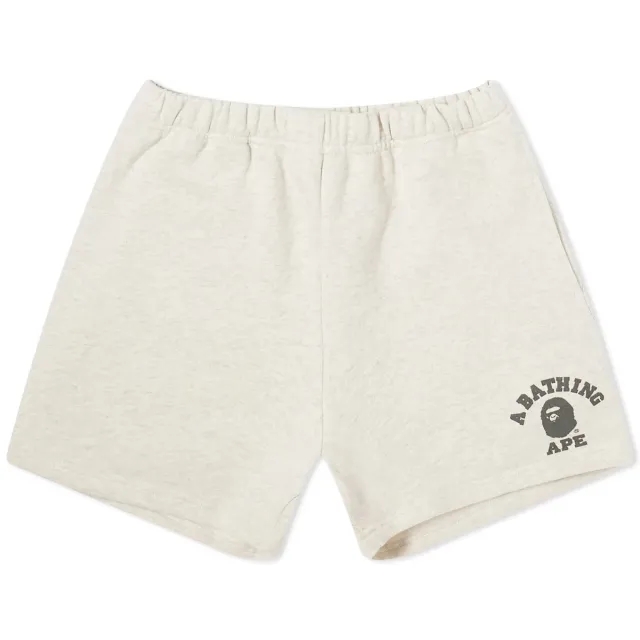 A Bathing Ape Women's College Sweat Shorts Gray