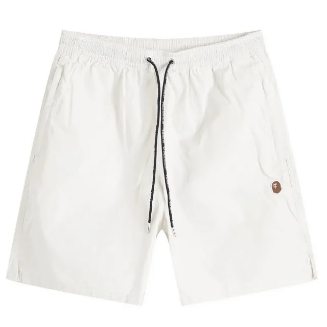A Bathing Ape Men's Ape Head Nylon Beach Short Grey