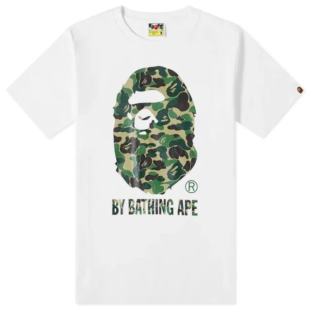 A Bathing Ape Men's ABC Camo By Bathing Ape T-Shirt White/Green