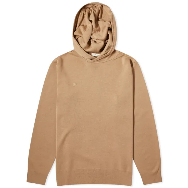 Pangaia Regenerative Merino Knit Slim Fit Hoodie Camel