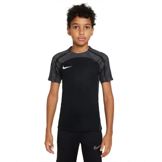 Nike Kids Dri Fit Strike SS Top Black Anthracite White