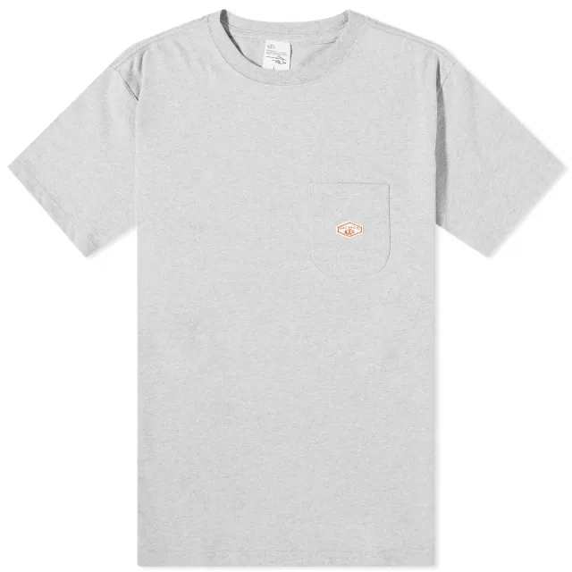 Nudie Jeans Co Nudie Leffe Pocket Tee Grey Melange