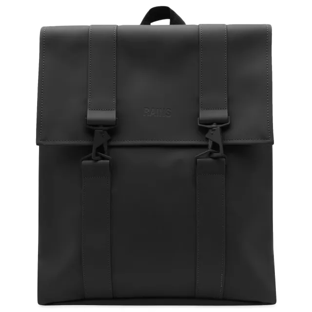 Rains 13300 MSN unisex waterproof large backpack in black