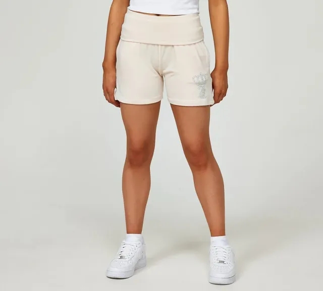 Juicy Couture Girls Velour Low Rise Short - Beige - Size XL/G - Cream