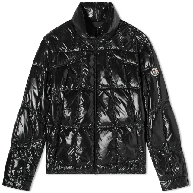 Moncler Men's Tevel Light Weight Nylon Jacket Black