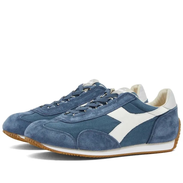 Diadora Men's Equipe H Canvas Stone Wash Blue Stellar