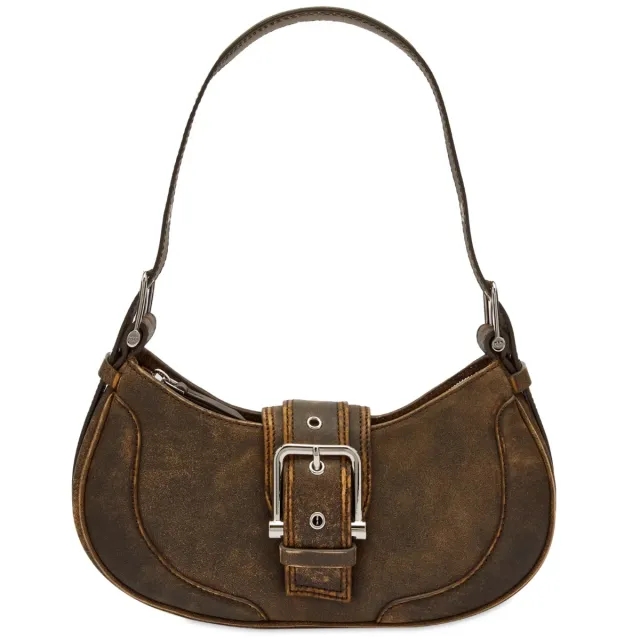 OSOI Women's Hobo Brocle Bag Vintage Brown