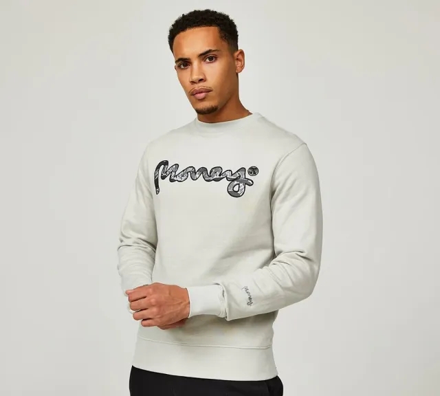 Money Clothing Camo Applique Sweatshirt - Grey - Size M - Grey