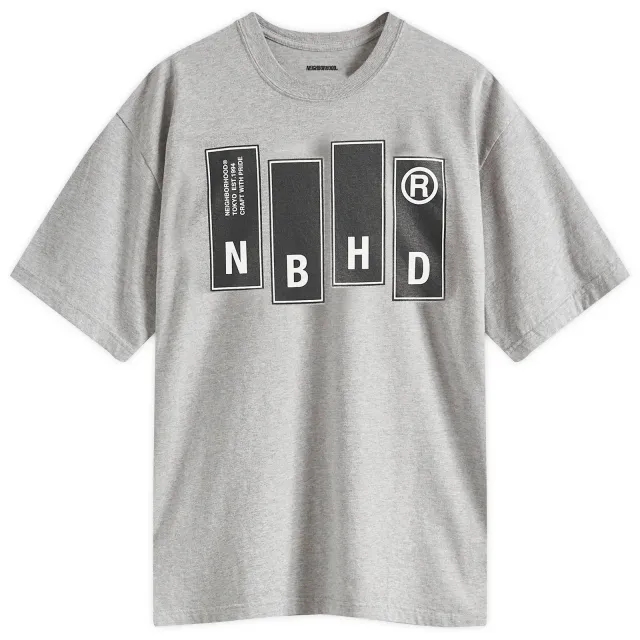 Neighborhood Men's 26 Printed T-Shirt Grey