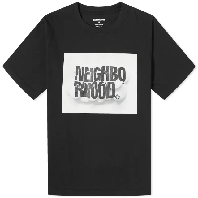 Neighborhood Men's 28 Printed T-Shirt Black