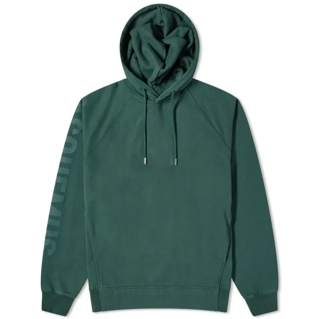 Jacquemus Men's Typo Logo Hoodie Dark Green
